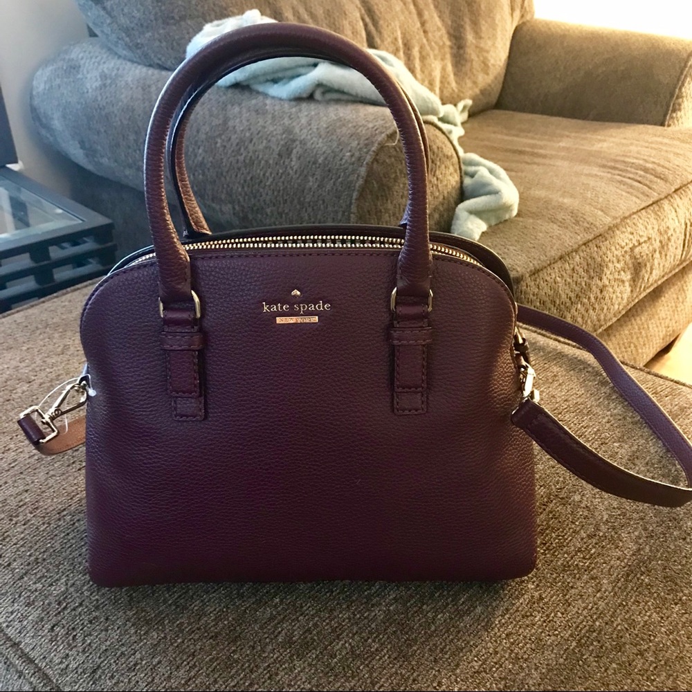 BRAND NEW Kate Spade Plum colored handbag ♠️